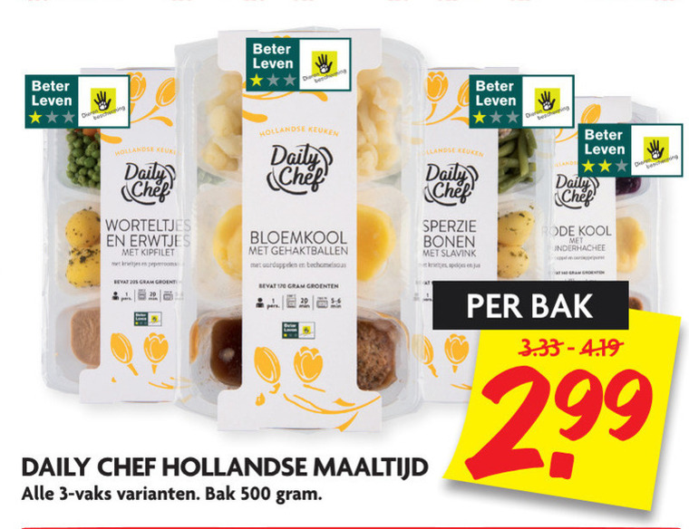 Daily Chef   hollandse kant en klaar maaltijd folder aanbieding bij  Dekamarkt - details