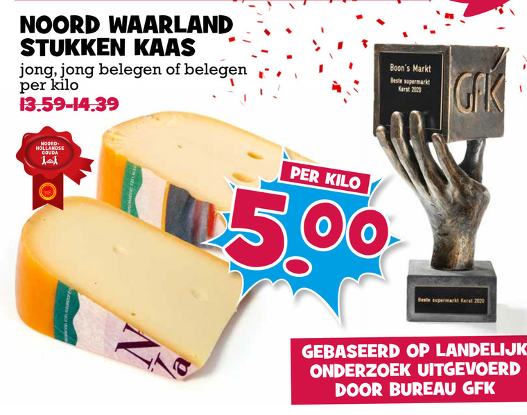 Noord Waarland   kaas folder aanbieding bij  Boons Markt - details