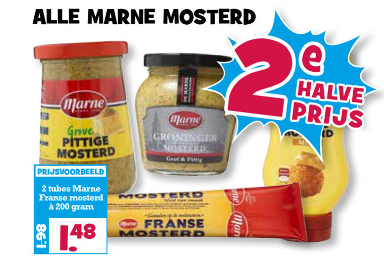 Marne   mosterd folder aanbieding bij  Boons Markt - details