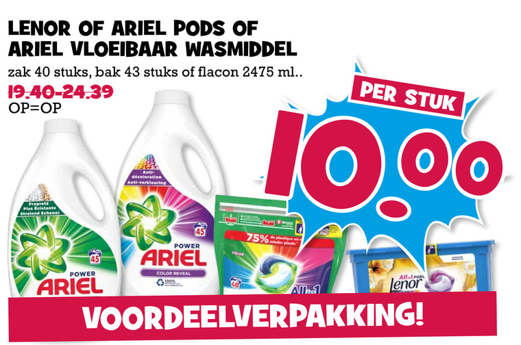 Lenor   wasmiddel folder aanbieding bij  Boons Markt - details