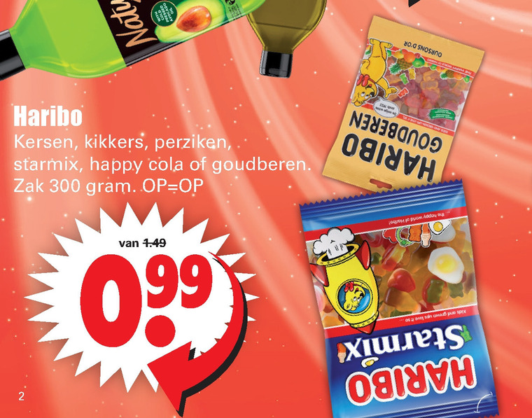 Haribo   snoep folder aanbieding bij  Dirk - details