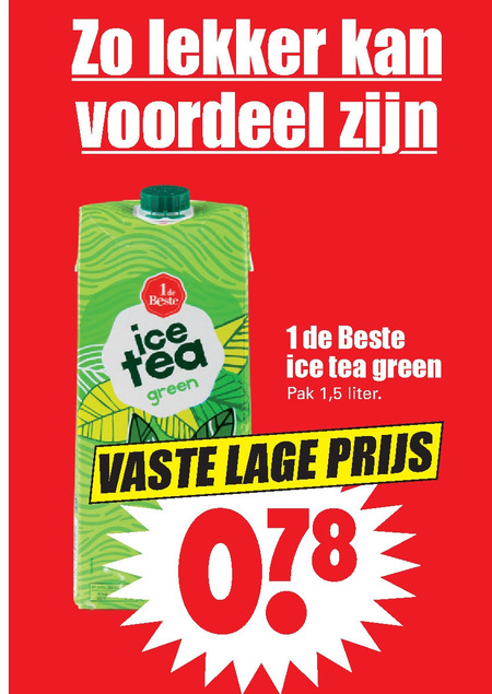 1 De Beste   ice tea folder aanbieding bij  Dirk - details