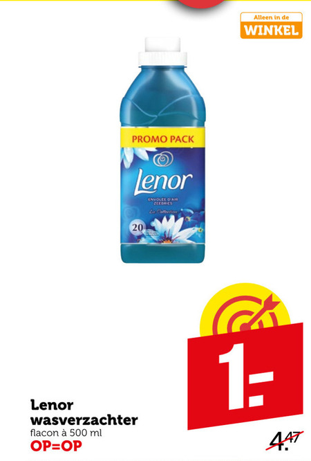 Lenor   wasverzachter folder aanbieding bij  Coop - details