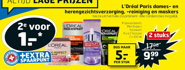 L Oreal   gezichtsverzorging, heren gezichtsverzorging folder aanbieding bij  Trekpleister - details