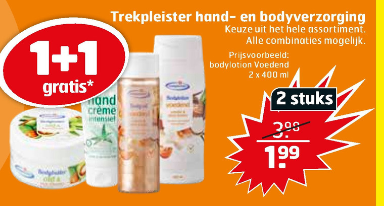 Trekpleister Huismerk   handcreme, bodylotion folder aanbieding bij  Trekpleister - details