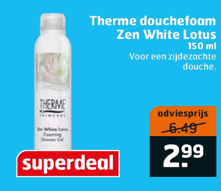 Therme   douchegel folder aanbieding bij  Trekpleister - details