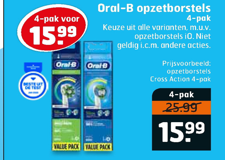 Braun Oral-B   opzetborstel folder aanbieding bij  Trekpleister - details