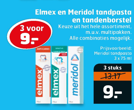 Meridol   tandpasta, tandenborstel folder aanbieding bij  Trekpleister - details