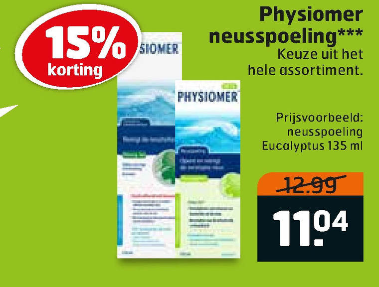 Physiomer   neusspray folder aanbieding bij  Trekpleister - details