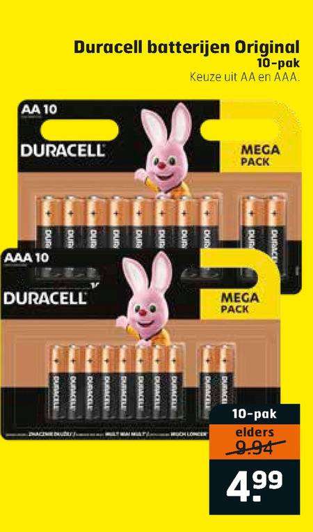 Duracell   batterij folder aanbieding bij  Trekpleister - details