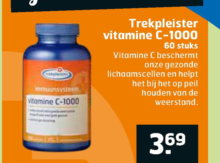 Trekpleister Huismerk   vitamine folder aanbieding bij  Trekpleister - details