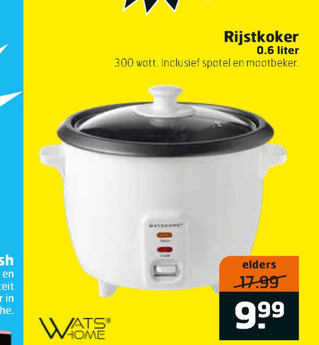 Watshome   rijstkoker folder aanbieding bij  Trekpleister - details