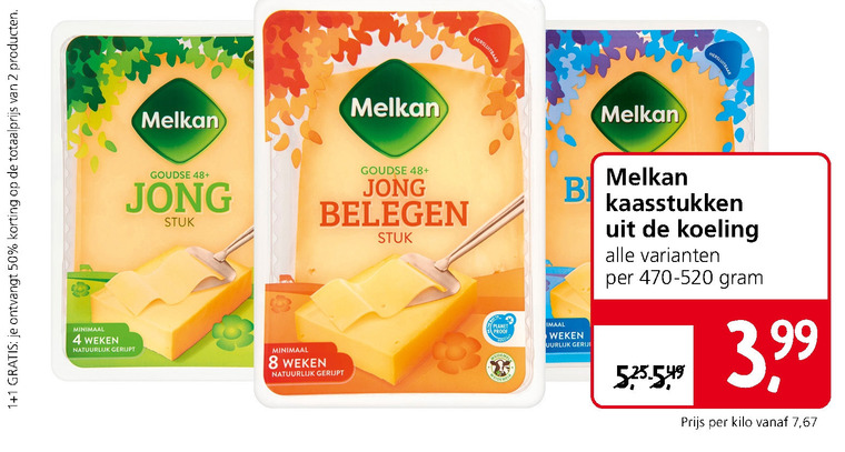 Melkan   kaas folder aanbieding bij  Jan Linders - details