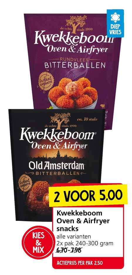 Kwekkeboom   snack, bitterballen folder aanbieding bij  Jan Linders - details