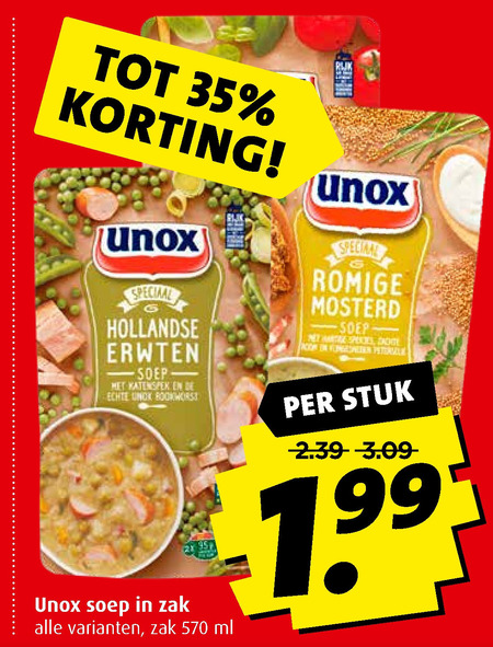 Unox   soep folder aanbieding bij  Boni - details