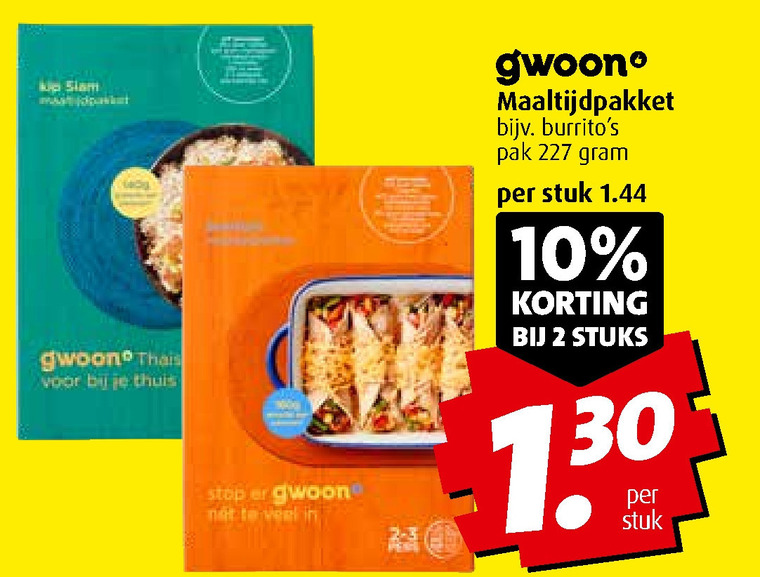 Gwoon   maaltijdmix folder aanbieding bij  Boni - details