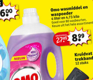 Omo   wasmiddel folder aanbieding bij  Kruidvat - details