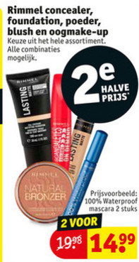 Rimmel   foundation, mascara folder aanbieding bij  Kruidvat - details