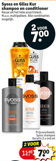 Gliss Kur   shampoo, conditioner folder aanbieding bij  Kruidvat - details