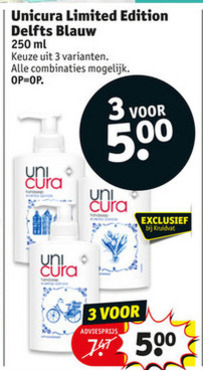 Unicura   handzeep folder aanbieding bij  Kruidvat - details