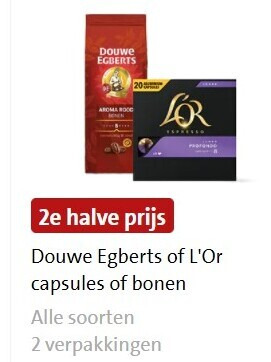 Douwe Egberts L Or   koffiebonen, koffiecups folder aanbieding bij  Jumbo - details