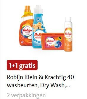 Robijn   wasverzachter, wasmiddel folder aanbieding bij  Jumbo - details