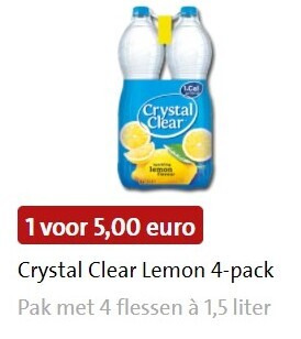 Crystal Clear   fruitdrank folder aanbieding bij  Jumbo - details