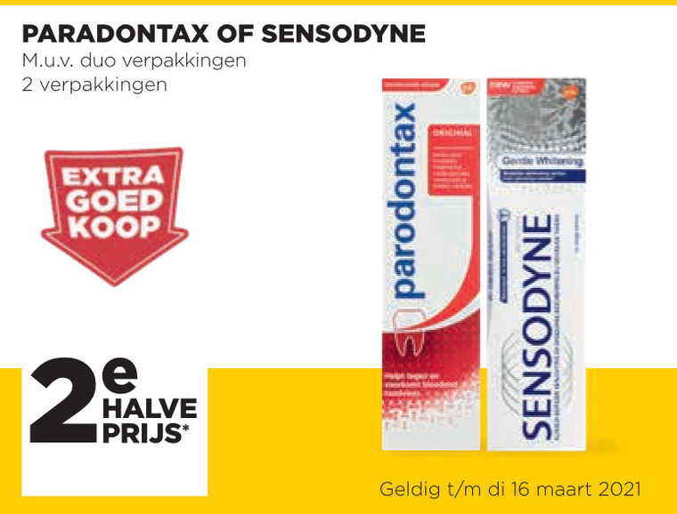 Sensodyne   tandpasta folder aanbieding bij  Jumbo - details