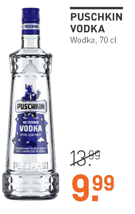 Pushkin   wodka folder aanbieding bij  Gall & Gall - details