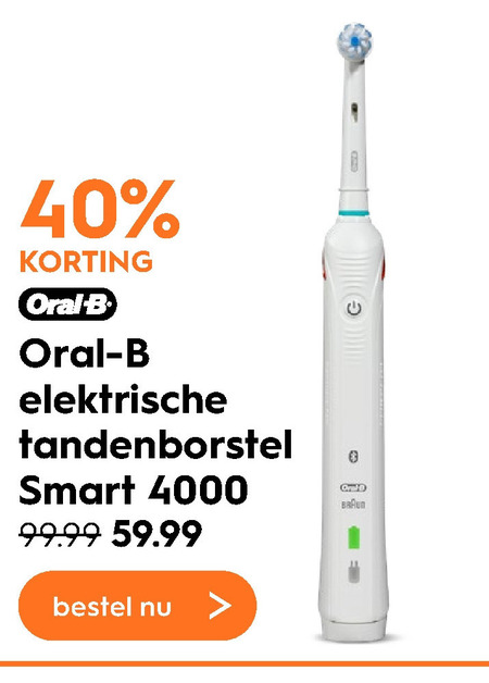 Braun Oral-B   electrische tandenborstel folder aanbieding bij  Blokker - details