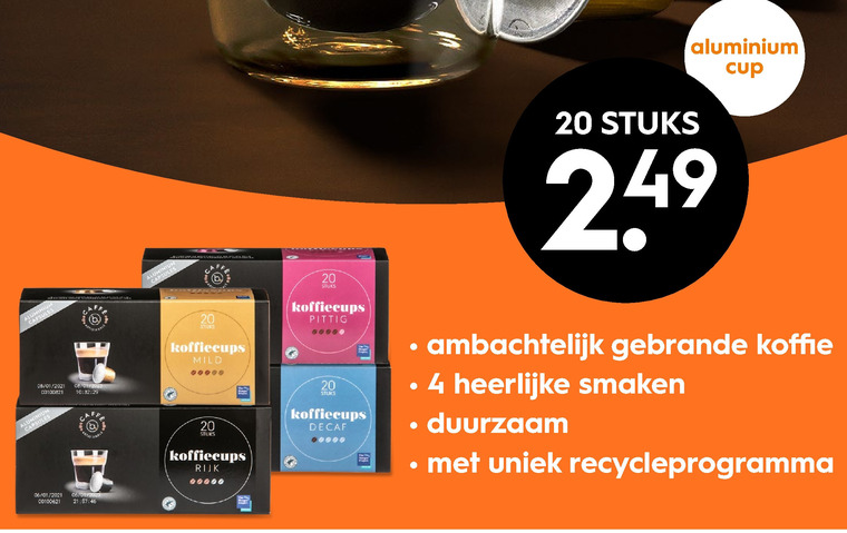 Blokker Huismerk   koffiecups folder aanbieding bij  Blokker - details