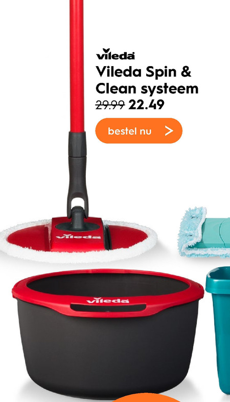 Vileda   mop folder aanbieding bij  Blokker - details