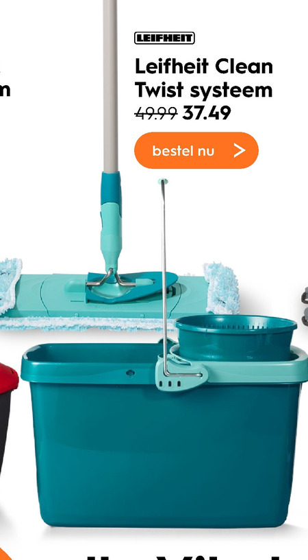 Leifheit   vloerwisser folder aanbieding bij  Blokker - details