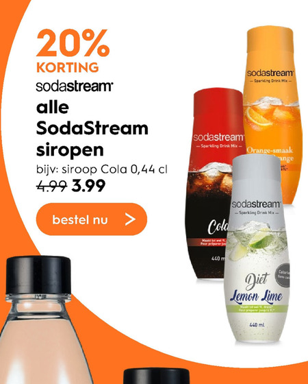 Sodastream   limonadesiroop folder aanbieding bij  Blokker - details