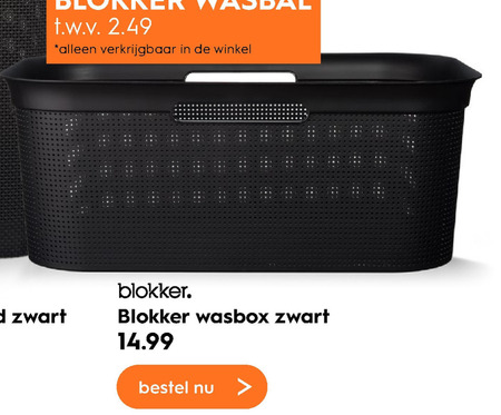 Bruin ~ kant monteren Blokker Huismerk heupwasmand folder aanbieding bij Blokker - details