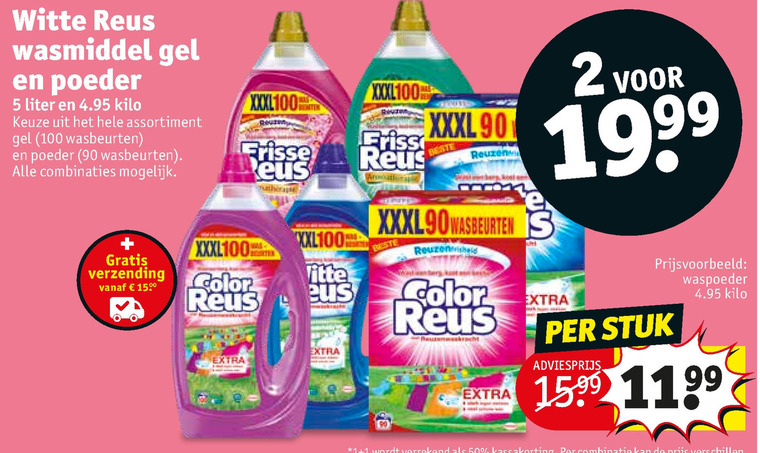 Color Reus   wasmiddel folder aanbieding bij  Kruidvat - details