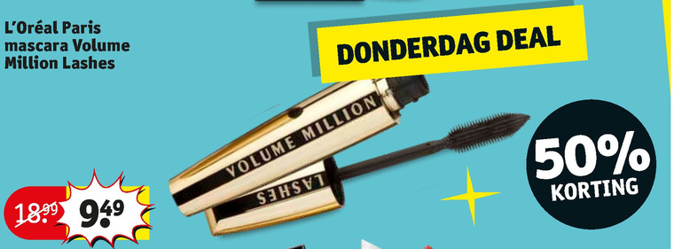 L Oreal   mascara folder aanbieding bij  Kruidvat - details