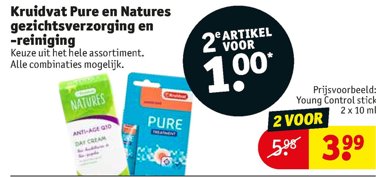 Kruidvat Huismerk   dagcreme, gezichtsreiniging folder aanbieding bij  Kruidvat - details