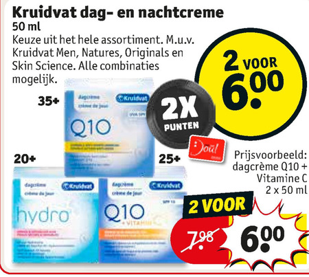 Kruidvat Huismerk   nachtcreme, dagcreme folder aanbieding bij  Kruidvat - details