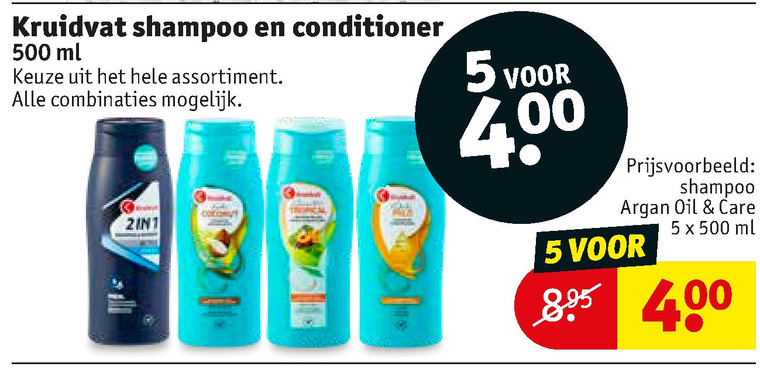 Kruidvat Huismerk   conditioner, shampoo folder aanbieding bij  Kruidvat - details