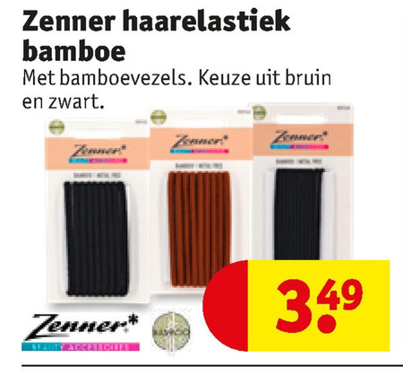 Zenner   haarelastiek folder aanbieding bij  Kruidvat - details