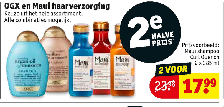 OGX   shampoo, haarverzorging folder aanbieding bij  Kruidvat - details