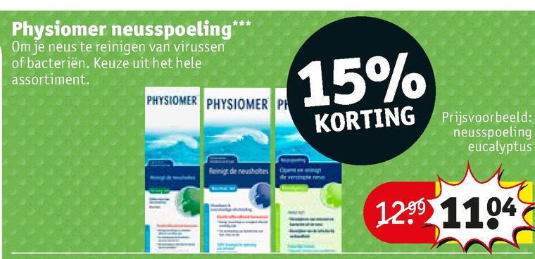 Physiomer   neusspray folder aanbieding bij  Kruidvat - details