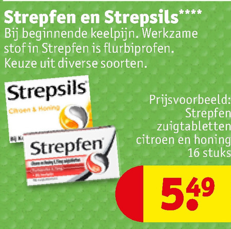 Strepsils   keelpastilles folder aanbieding bij  Kruidvat - details