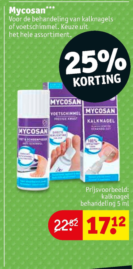 Mycosan   nagelverzorging folder aanbieding bij  Kruidvat - details