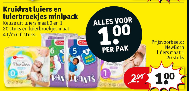 Kruidvat Huismerk   luiers, luierbroekjes folder aanbieding bij  Kruidvat - details