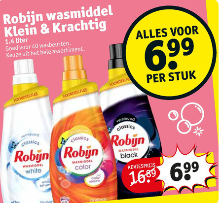 Robijn   wasmiddel folder aanbieding bij  Kruidvat - details