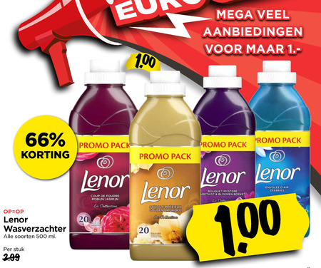 Lenor   wasverzachter folder aanbieding bij  Vomar - details