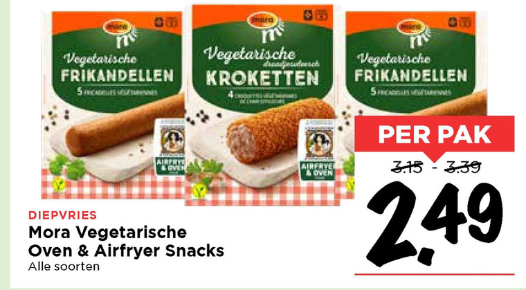 Mora   kroket, snack folder aanbieding bij  Vomar - details