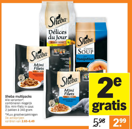 Sheba   kattenvoer folder aanbieding bij  Albert Heijn - details